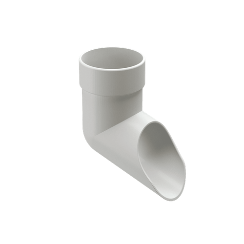 Docke LUX Наконечник 100мм (Пломбир) для водостока пластик