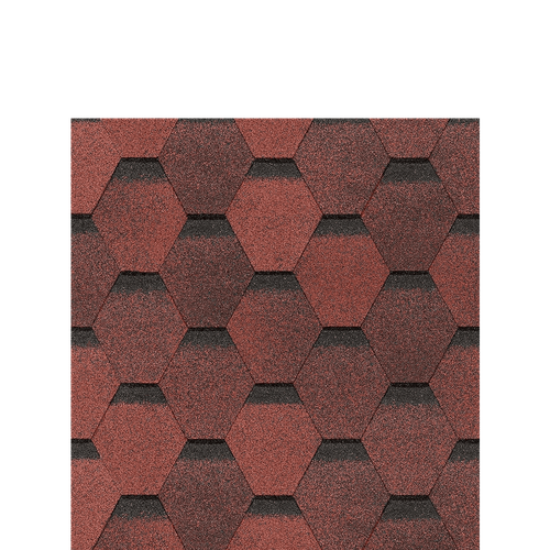 Гибкая черепица Docke EUROPA KARAT Красный