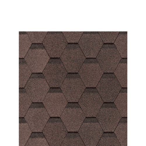 Гибкая черепица Docke EUROPA KARAT Коричневый