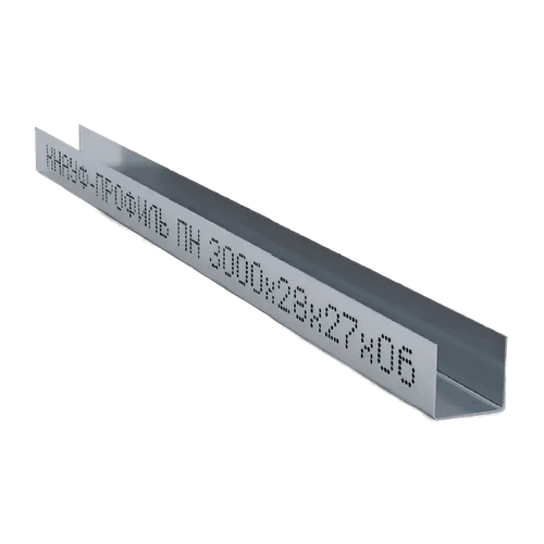 Профиль потолочный направляющий Кнауф ПН 3000х28х27 мм 0,6 мм