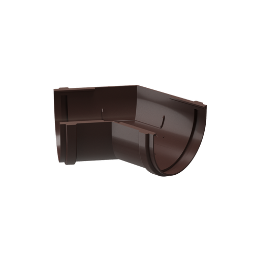 Docke PREMIUM Угол желоба 135˚ шоколад для водостока пластик