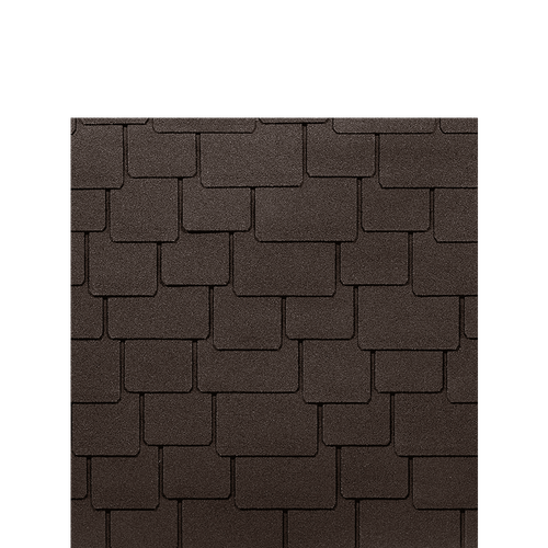 Гибкая черепица Docke LUX САППОРО Зрелый каштан