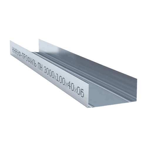 Профиль направляющий Кнауф ПН 3000х100х40 мм.