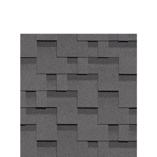 Гибкая черепица Docke STANDARD ТЕТРИС Серый