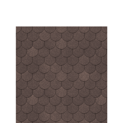 Гибкая черепица Docke STANDARD КОЛЬЧУГА Коричневый