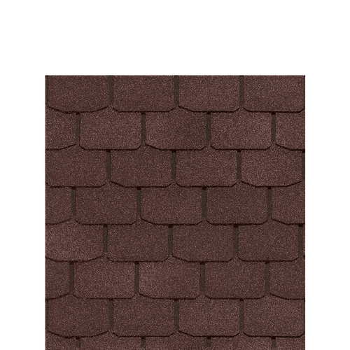 Гибкая черепица Docke STANDARD КРОНА Коричневый
